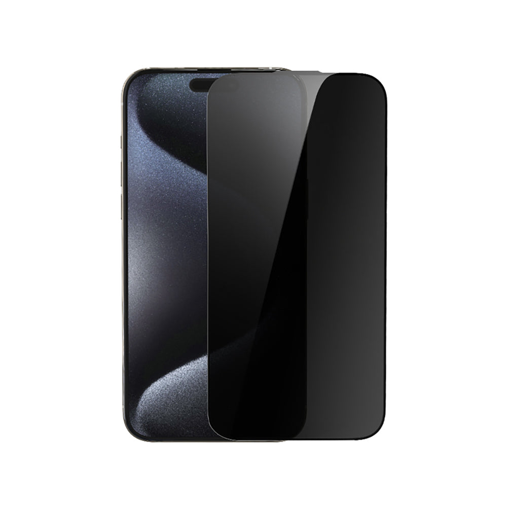 Apple iPhone 17 Pro Max Wiwu Wi-SQ009 Easy Install iPrivacy 360° Anti-Peep Oleofobik Temperli Cam Ekran Koruyucu + Kolay Uygulama Aparatlı Siyah