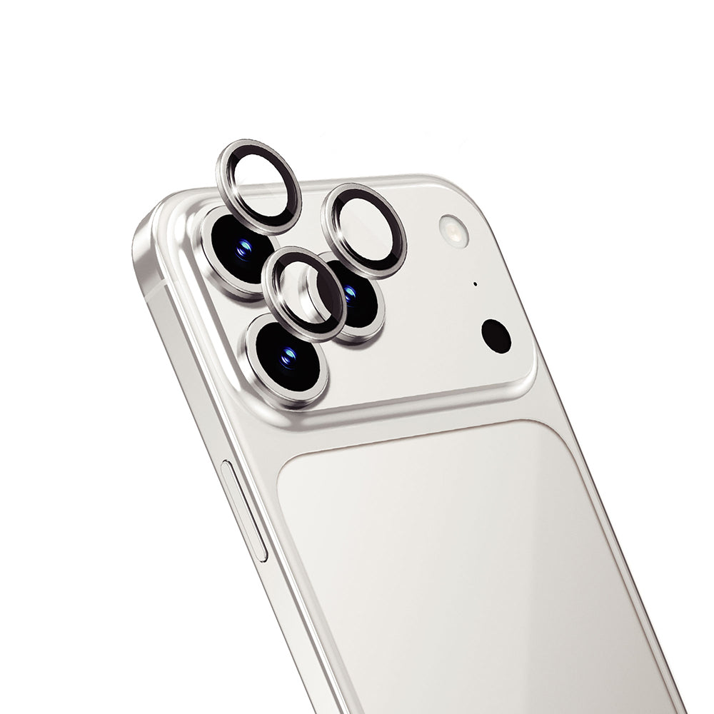 Apple iPhone 17 Pro Wiwu LG-003 Lens Guard Çizilmeye Karşı Dayanıklı Safir Kamera Lens Koruyucu Gümüş