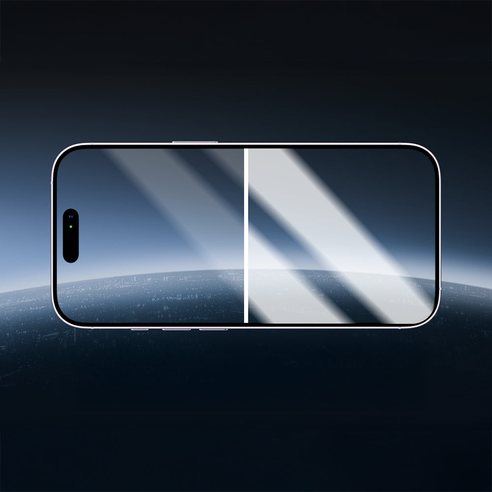 Apple iPhone 17 Youngkit 2.5D Anti Reflective Parmak İzi Bırakmayan Temperli Cam Ekran Koruyucu Şeffaf