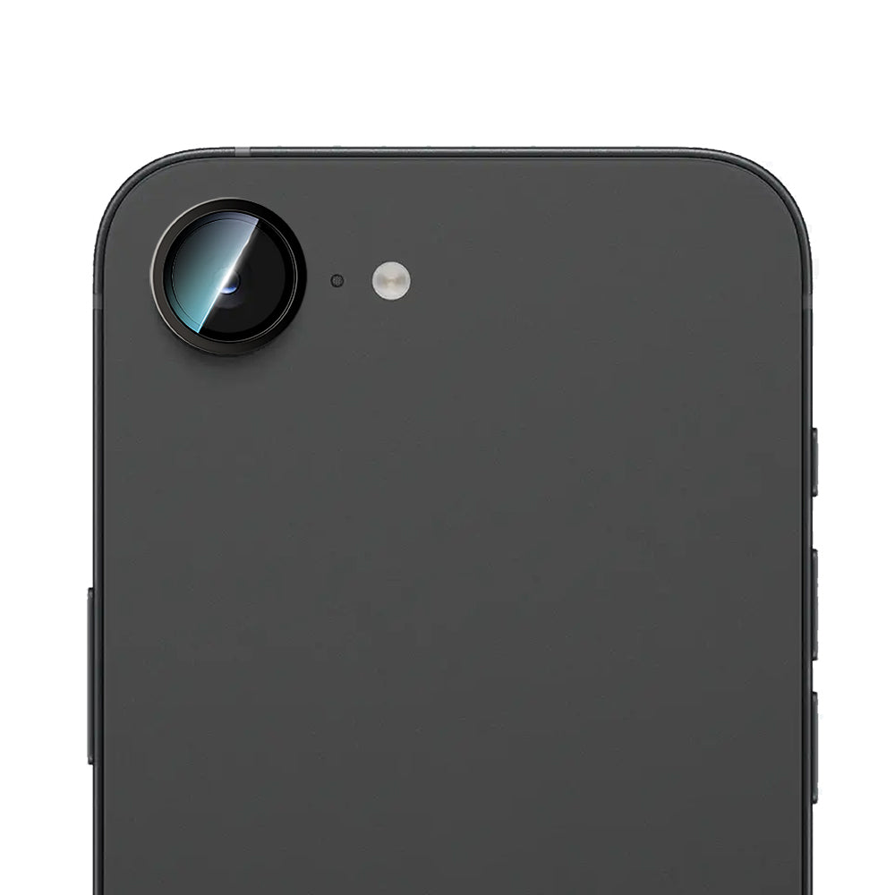 Apple iPhone 17E CaseWorld Alloy Serisi Oleofobik Anti Reflective Kamera Lens Koruyucu Siyah