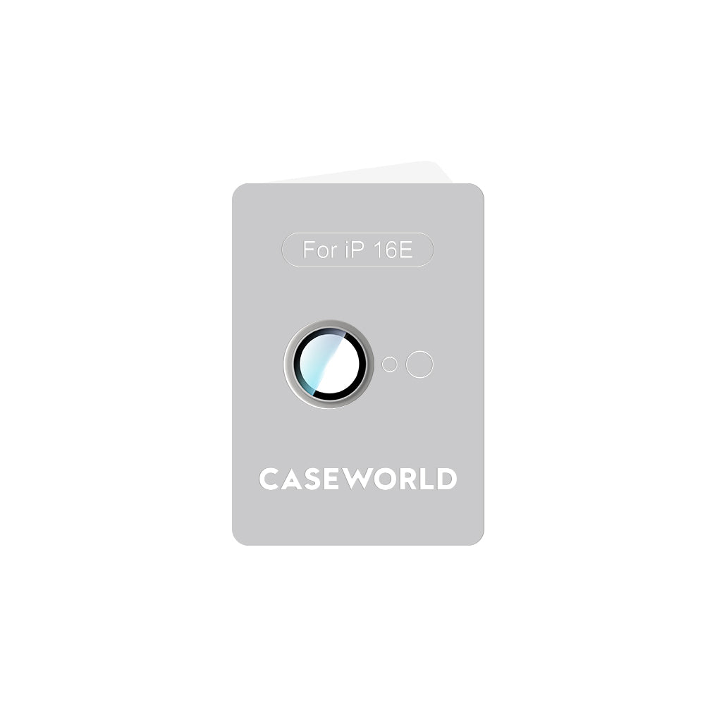 Apple iPhone 17E CaseWorld Alloy Serisi Oleofobik Anti Reflective Kamera Lens Koruyucu Gümüş