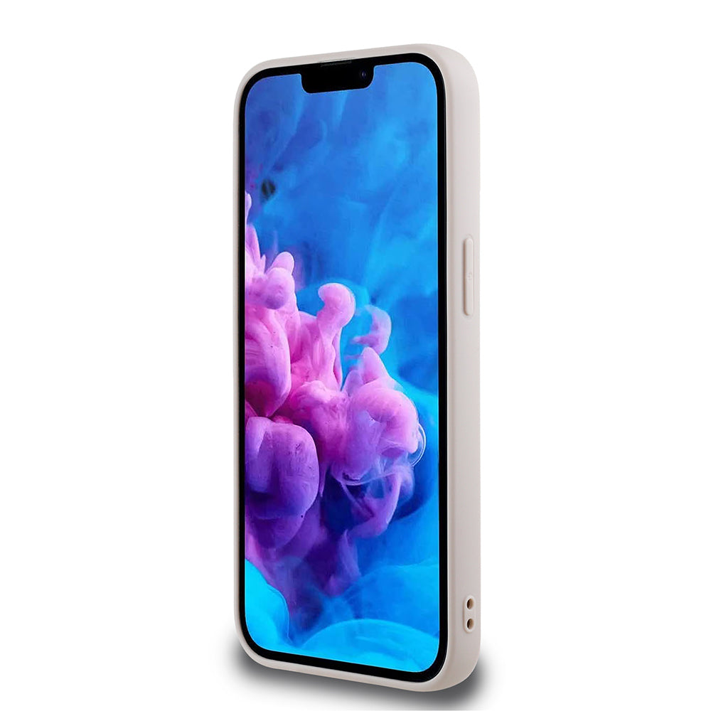 Apple iPhone 17E Kılıf Guess Orjinal Lisanslı 4G Büyük Metal Logolu Glitter Kapak Pembe