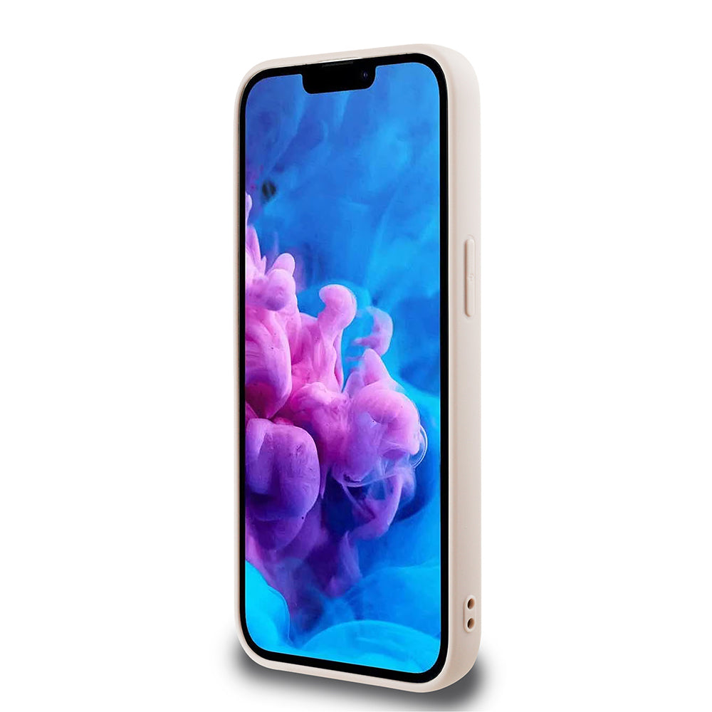 Apple iPhone 17E Kılıf Guess Orjinal Lisanslı 4G Desenli Script Metal Logolu Kapak Pembe