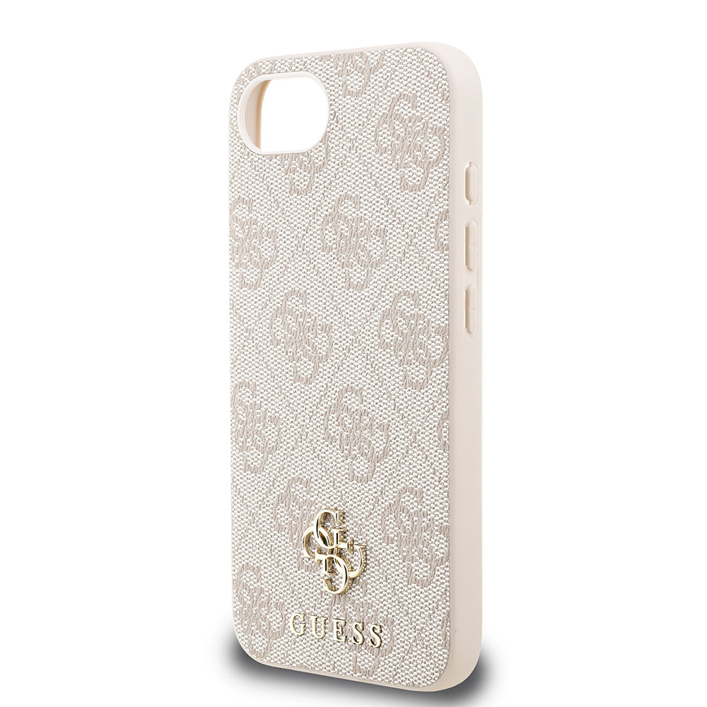 Apple iPhone 17E Kılıf Guess Orjinal Lisanslı M-safe Şarj Özellikli Small 4G Classic Kapak Pembe