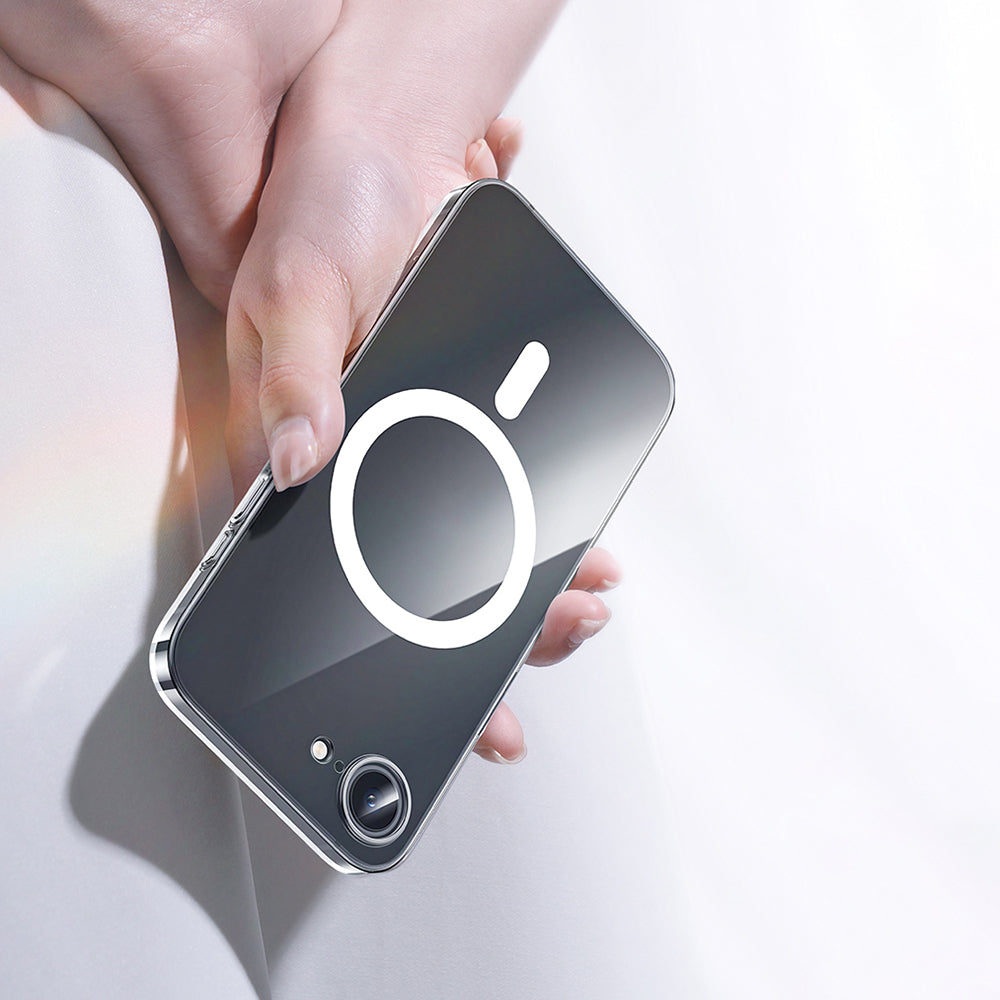 Apple iPhone 17E Kılıf M-safe Şarj Özellikli Benks Crystal Serisi Şeffaf Kapak Şeffaf