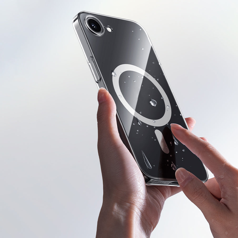 Apple iPhone 17E Kılıf M-safe Şarj Özellikli Benks Crystal Serisi Şeffaf Kapak Şeffaf