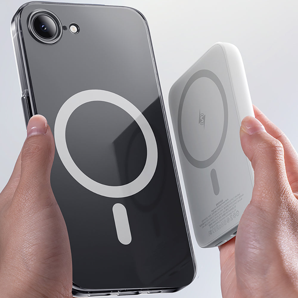 Apple iPhone 17E Kılıf M-safe Şarj Özellikli Benks Crystal Serisi Şeffaf Kapak Şeffaf