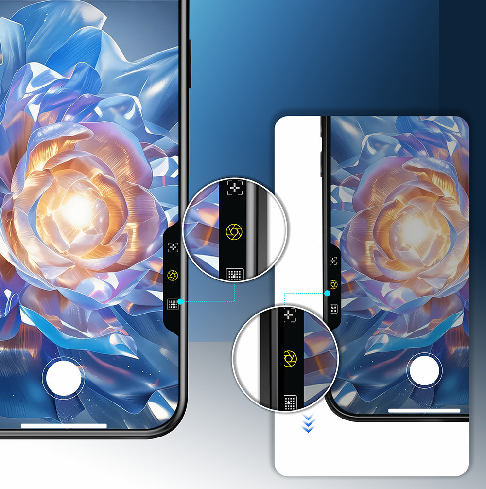 Apple iPhone 17E Mohseven Safir Coating Privacy Hayalet Temperli Cam Ekran Koruyucu Siyah