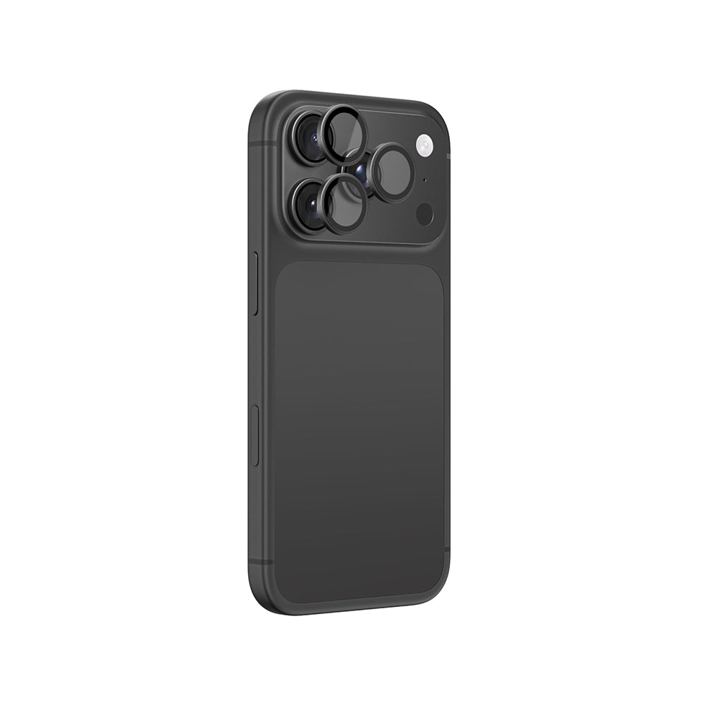 Apple iPhone 18 Pro Amazingthing Radix Vision Parlama Önleyici Kamera Lens Koruyucu + Kolay Uygulama Aparatlı Siyah