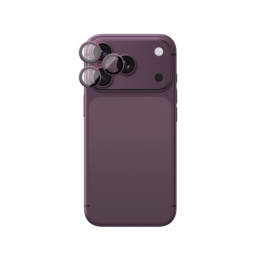 Apple iPhone 18 Pro Amazingthing Titan Vision Sapphire AR Kamera Lens Koruyucu + Kolay Uygulama Aparatlı Mor