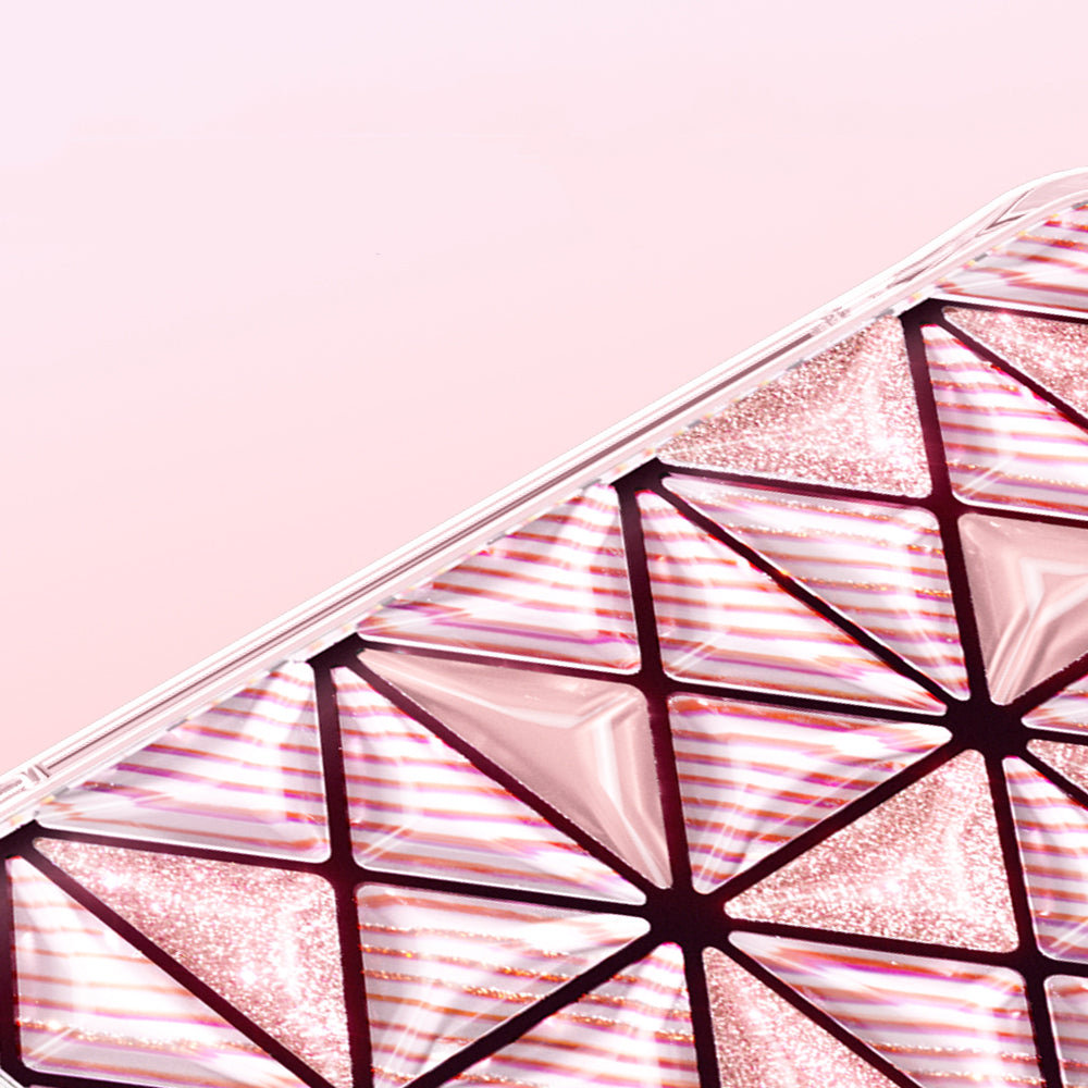 Apple iPhone 18 Pro Kılıf 3D Buz Blok Desenli Zore Paris Kairo TPU Kapak Pembe