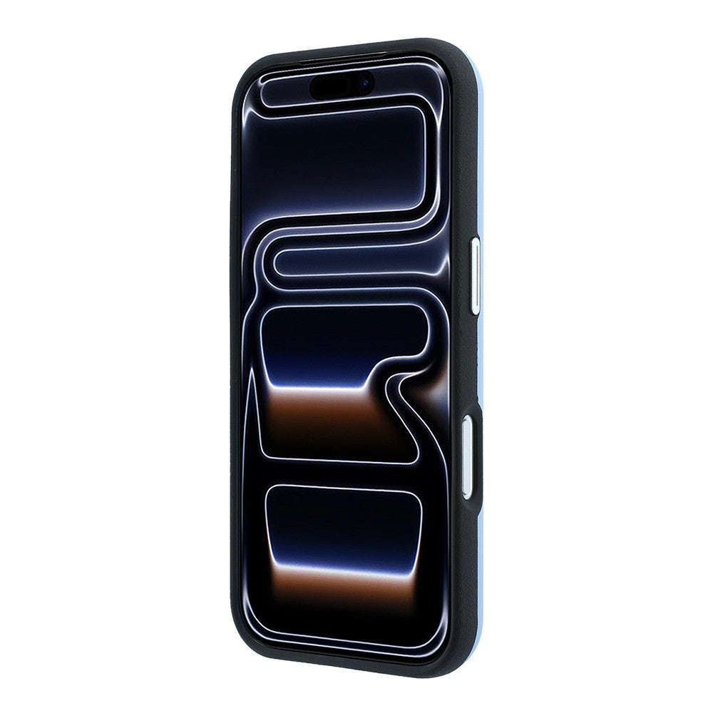 Apple iPhone 18 Pro Kılıf BMW Orjinal Lisanslı M-safe Şarj Özellikli Kabartma Tasarımlı PU Metal Logolu Kapak Mavi