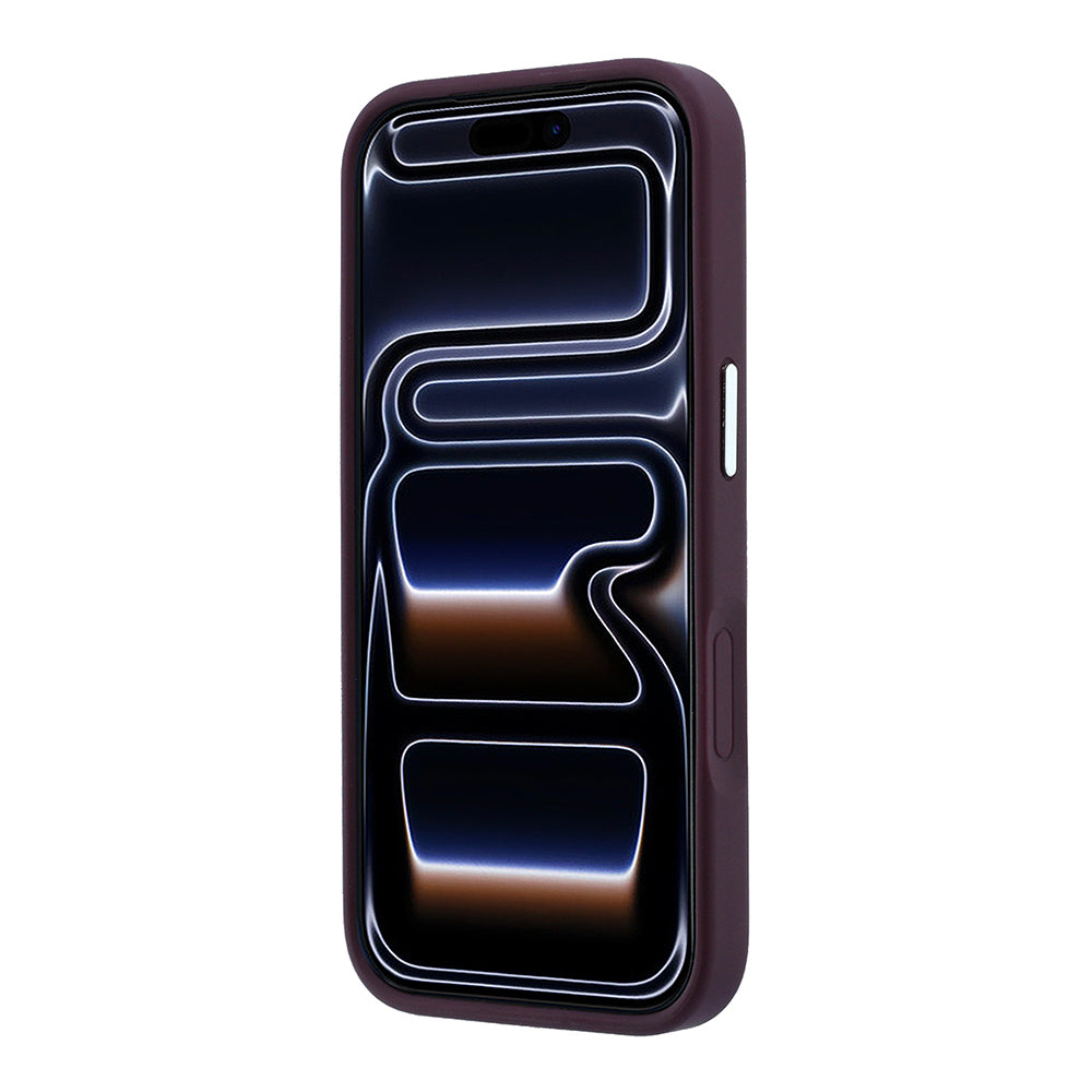Apple iPhone 18 Pro Kılıf Lacoste Orjinal Lisanslı M-safe Şarj Özellikli Lenglen Icon Metal Logolu Kapak Bordo