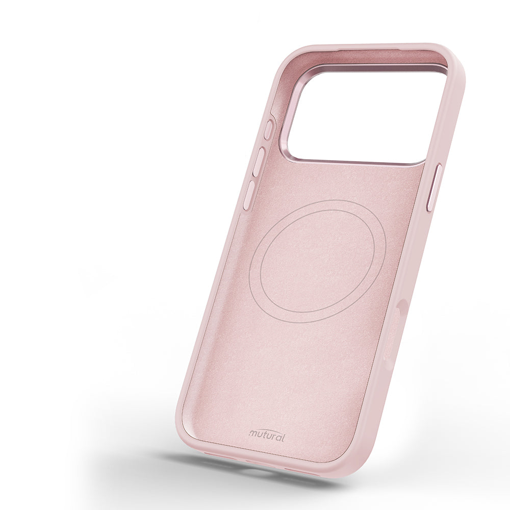 Apple iPhone 18 Pro Kılıf M-safe Şarj Özellikli 3D Baskılı Tasarım Mutural The Dog Serisi Kapak Pembe