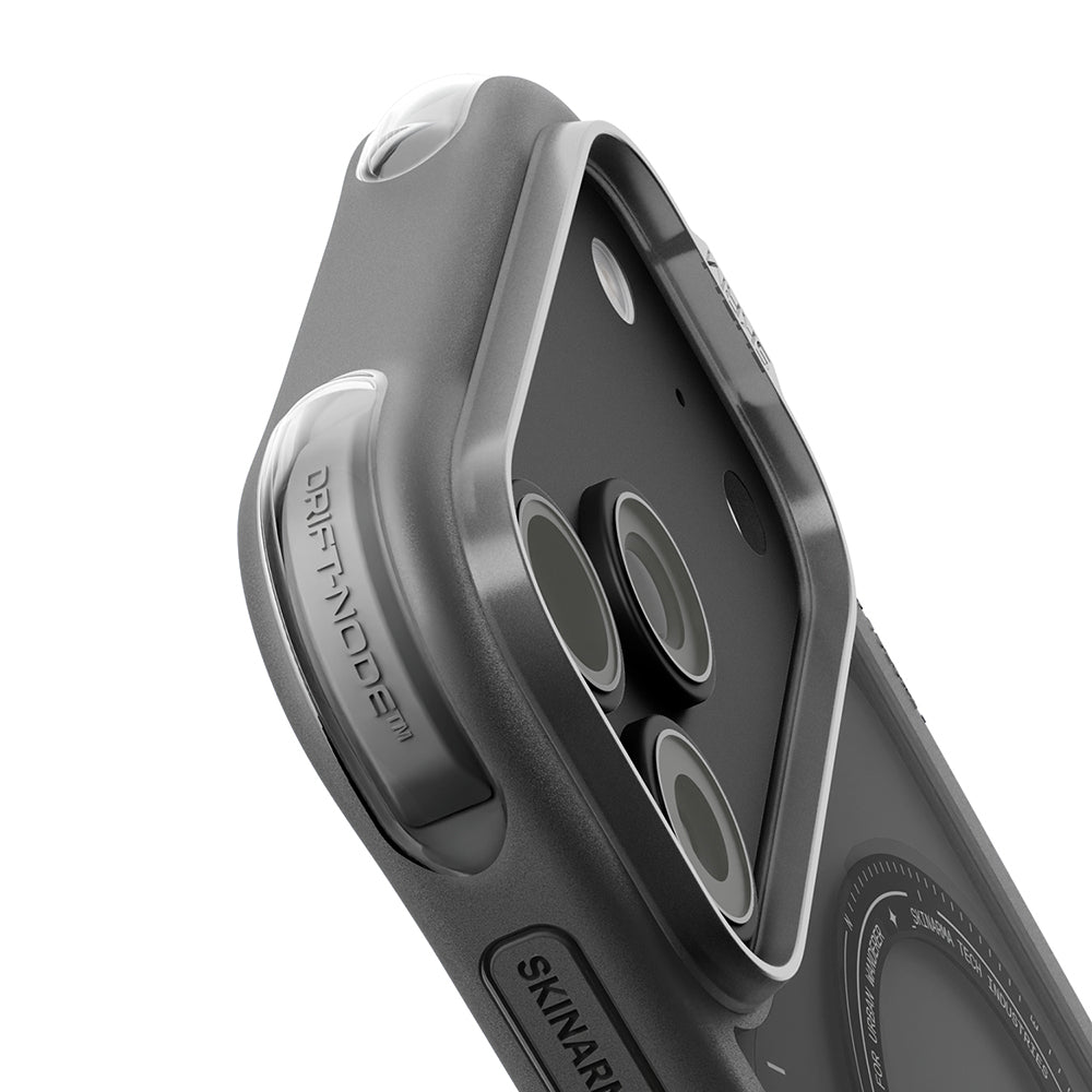 Apple iPhone 18 Pro Kılıf M-Safe Şarj Özellikli Airbag Tasarımlı Skinarma Avion Kapak Siyah