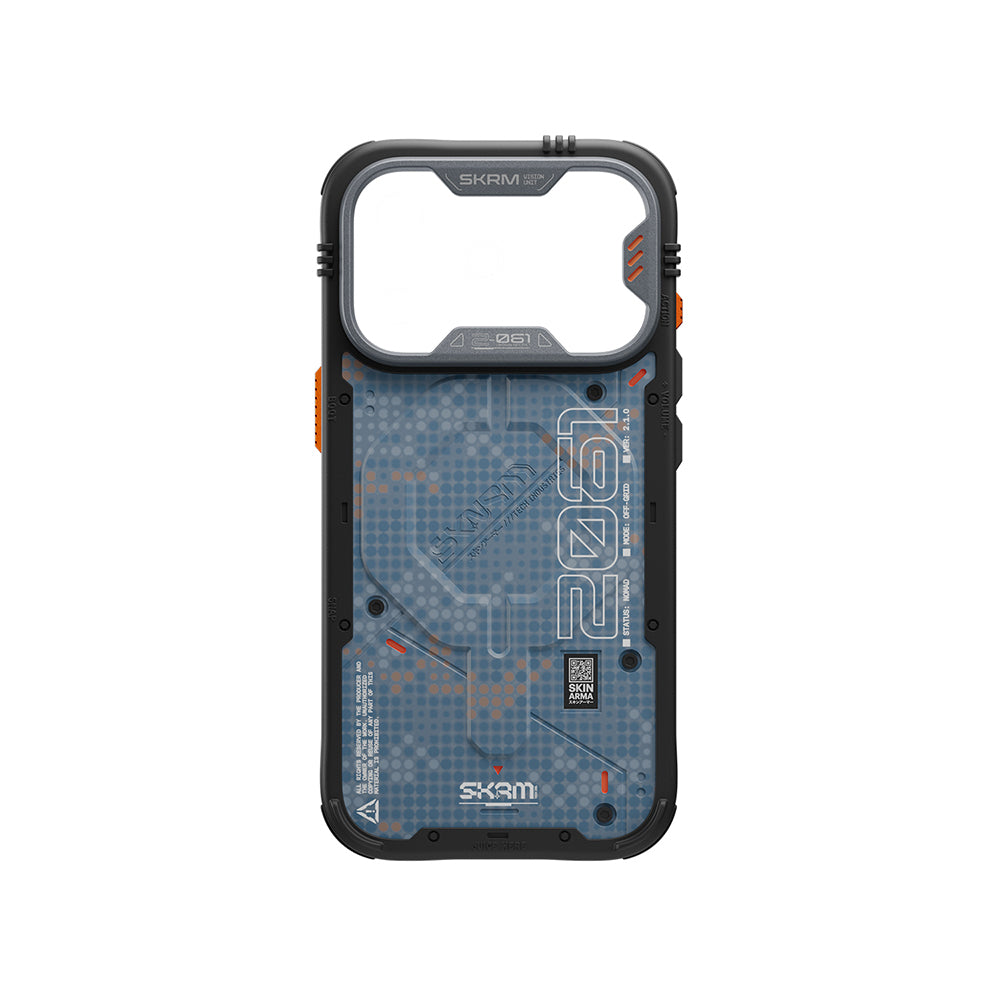 Apple iPhone 18 Pro Kılıf M-Safe Şarj Özellikli Airbag Tasarımlı Skinarma Vigor XE Kapak Mavi