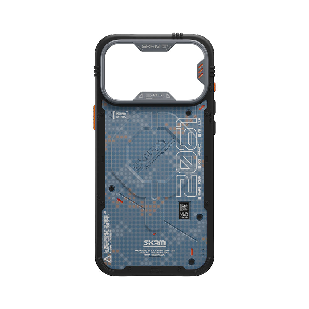 Apple iPhone 18 Pro Kılıf M-Safe Şarj Özellikli Airbag Tasarımlı Skinarma Vigor XE Kapak Mavi