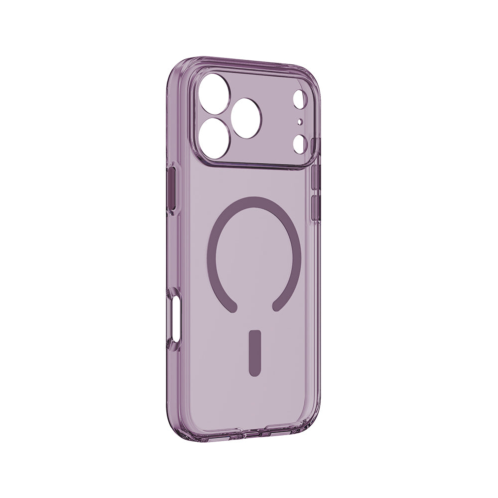 Apple iPhone 18 Pro Kılıf M-safe Şarj Özellikli Kamera Korumalı Amazingthing Minimal Lens Serisi Kapak Mor