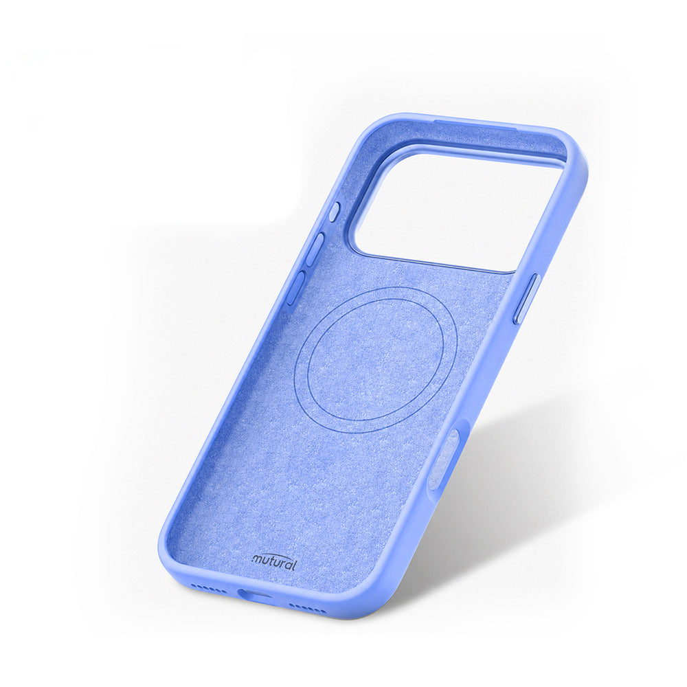 Apple iPhone 18 Pro Kılıf M-safe Şarj Özellikli Mutural Pure Serisi Kapak Açık Mavi