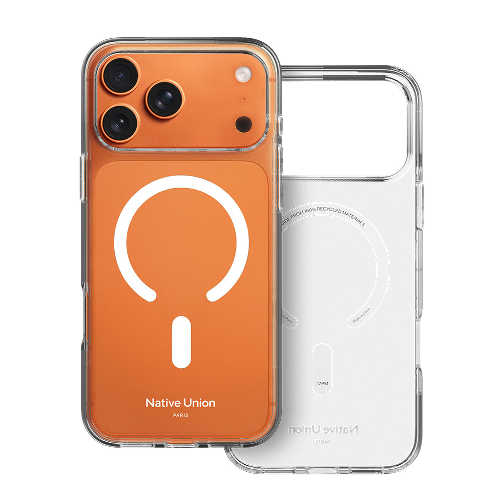 Apple iPhone 18 Pro Kılıf M-safe Şarj Özellikli Native Union RE Clear Serisi Kapak Şeffaf