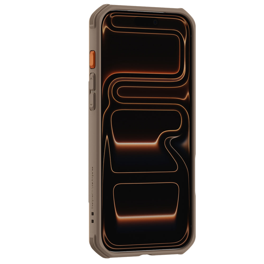 Apple iPhone 18 Pro Kılıf M-Safe Şarj Özellikli Raptic Shield Evo Serisi Airbagli Kapak Gold