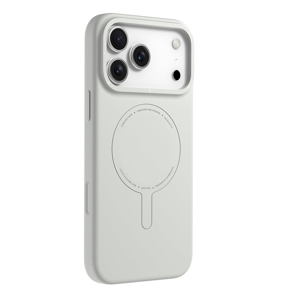 Apple iPhone 18 Pro Kılıf M-Safe Şarj Özellikli Youngkit Morandi Serisi Kapak Mavi