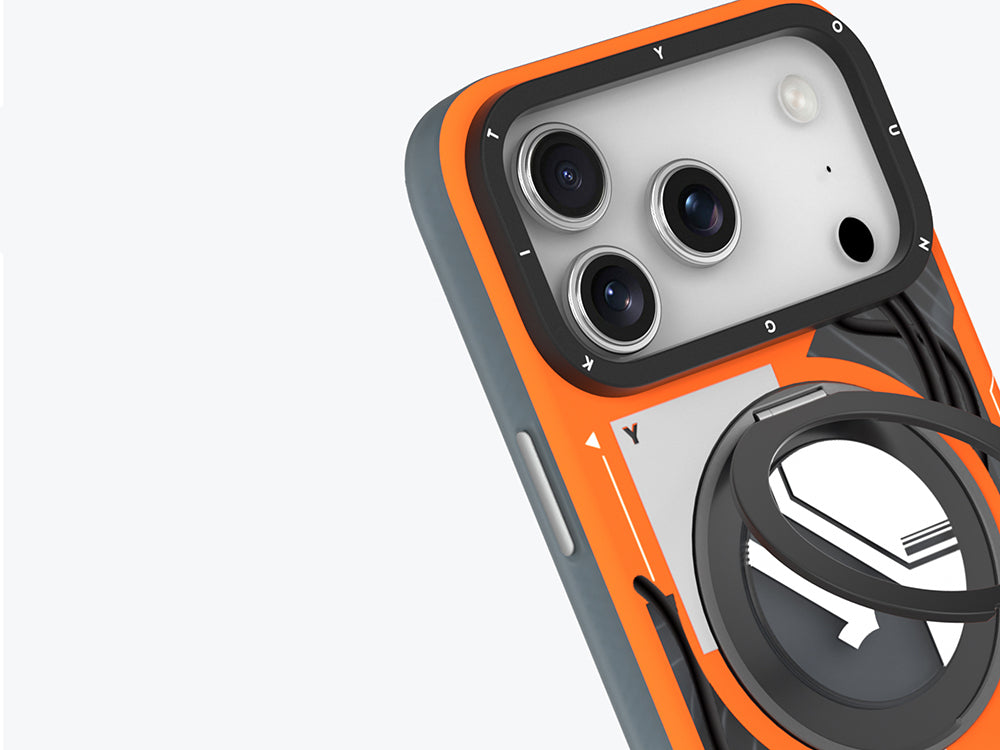 Apple iPhone 18 Pro Kılıf M-safe Şarj Özellikli Youngkit Starship Serisi Kapak Siyah