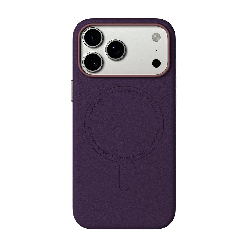 Apple iPhone 18 Pro Kılıf M-Safe Şarj Özellikli Youngkit Vela Serisi Kapak Mor