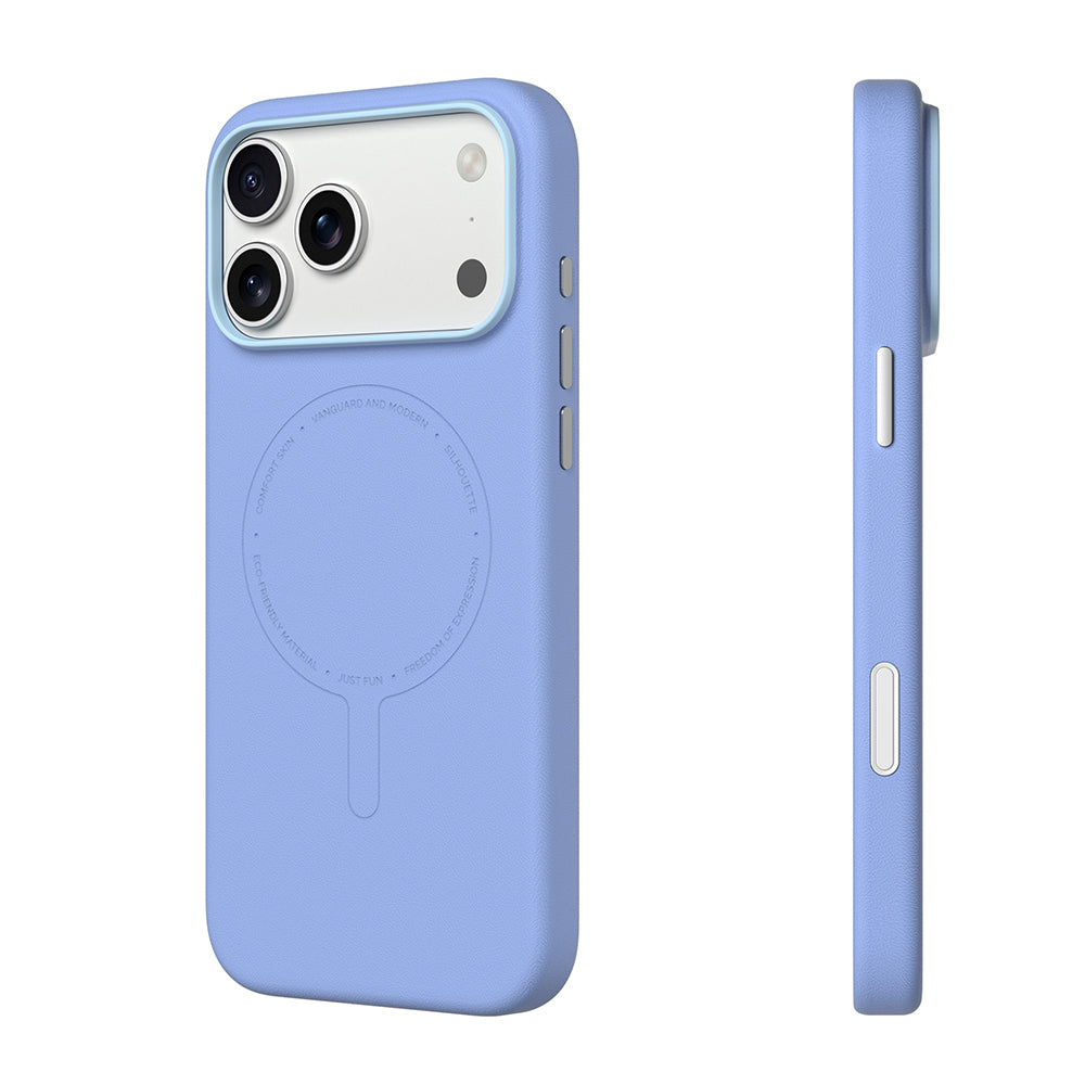 Apple iPhone 18 Pro Kılıf M-Safe Şarj Özellikli Youngkit Vela Serisi Kapak Mavi