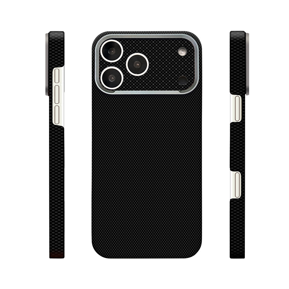 Apple iPhone 18 Pro Kılıf M-Safe Şarj Özellikli Zore Paris Zerre Sert PC Kapak Siyah
