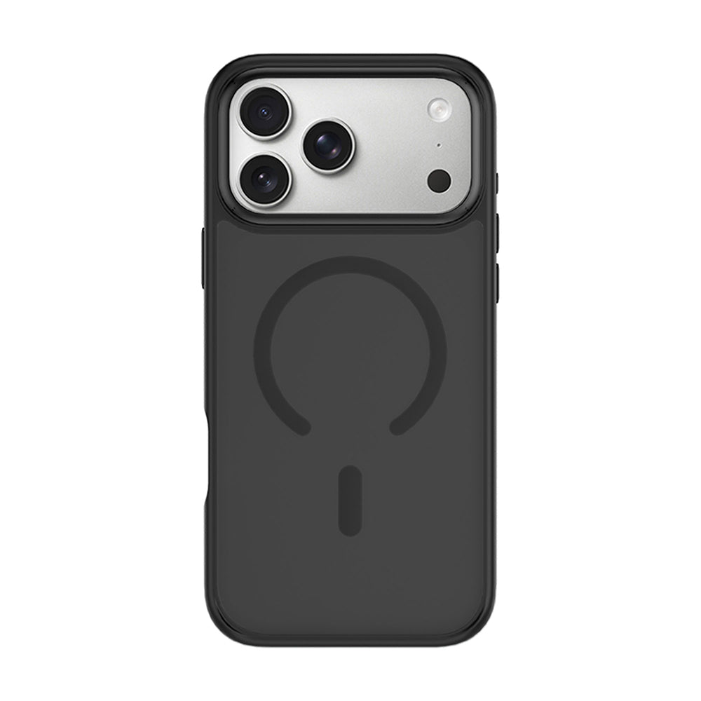 Apple iPhone 18 Pro Kılıf Wiwu FGG-012 ArmorPro Serisi M-safe Şarj Özellikli Parmak İzi Bırakmayan Kılıf Siyah