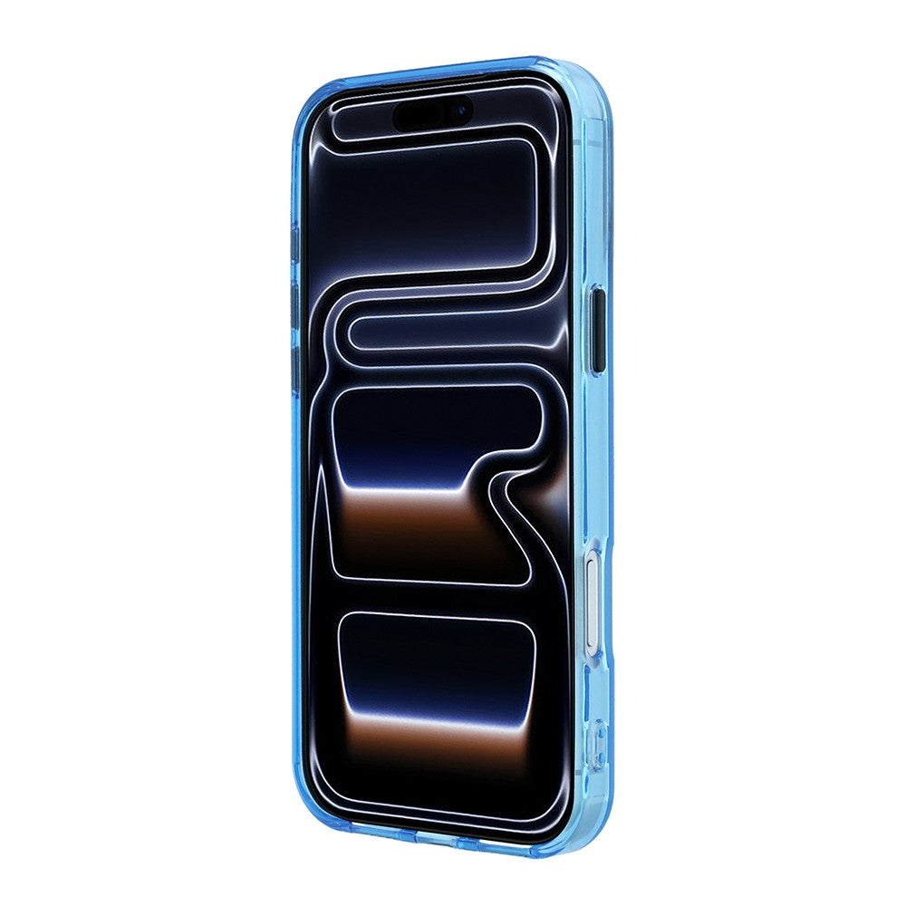 Apple iPhone 18 Pro Max Kılıf BMW Orjinal Lisanslı M-safe Şarj Özellikli Metal Logolu Buzlu IML Baskılı Kapak Mavi