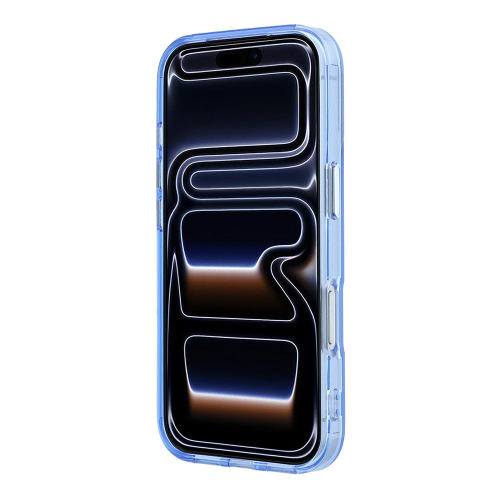 Apple iPhone 18 Pro Max Kılıf Lacoste Orjinal Lisanslı M-safe C-Magnet İkonik Timsah Logolu IML Frosted Kapak Açık Mavi