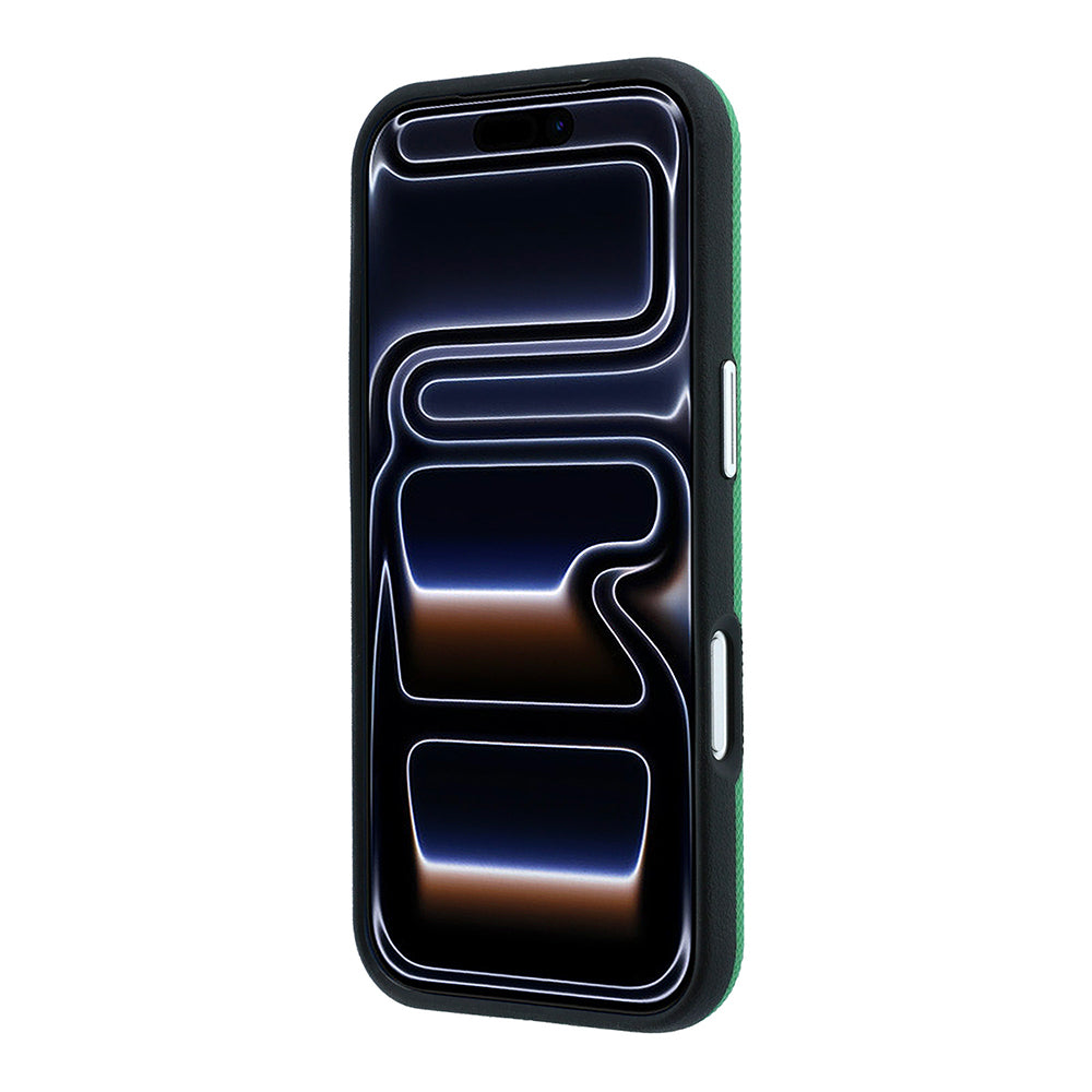 Apple iPhone 18 Pro Max Kılıf Lacoste Orjinal Lisanslı M-safe Şarj Özellikli Halka Tasarımlı Petit Pike Metal Logolu Kapak Yeşil