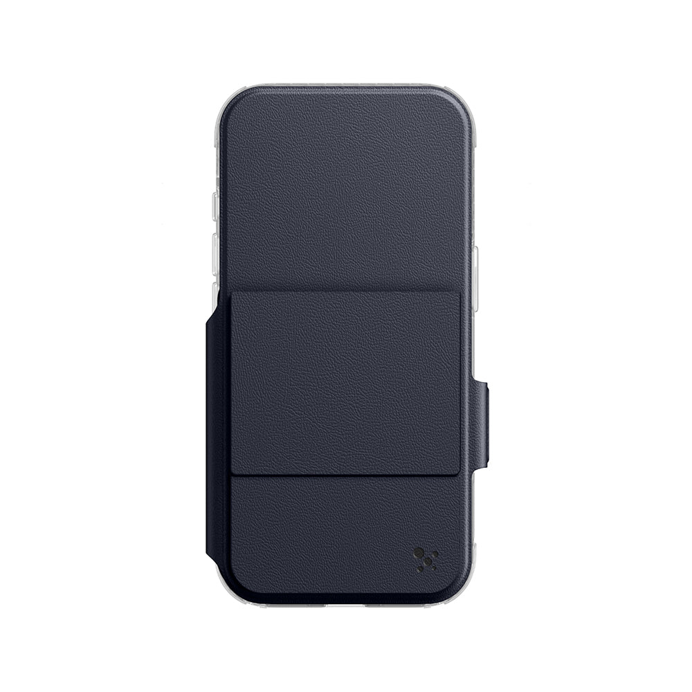 Apple iPhone 18 Pro Max Kılıf M-safe Özellikli Amazingthing Titan Lens Flip Serisi Kartlıklı Kapak Lacivert
