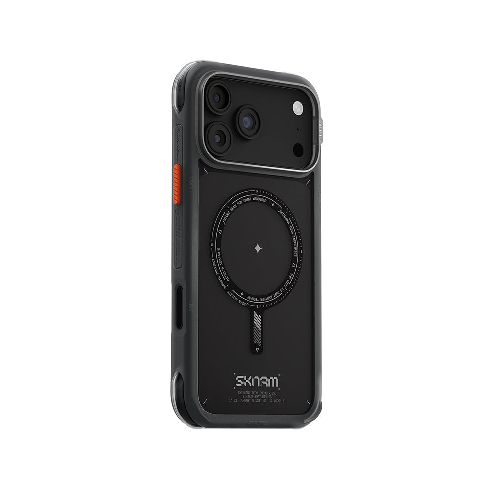 Apple iPhone 18 Pro Max Kılıf M-Safe Şarj Özellikli Airbag Tasarımlı Skinarma Avion Kapak Siyah