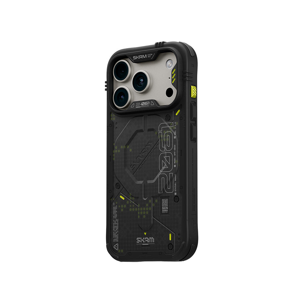 Apple iPhone 18 Pro Max Kılıf M-Safe Şarj Özellikli Airbag Tasarımlı Skinarma Vigor XE Kapak Gri