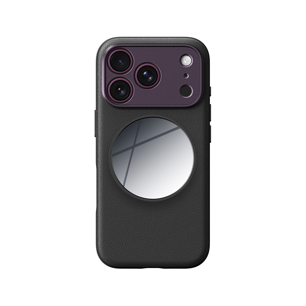 Apple iPhone 18 Pro Max Kılıf M-safe Şarj Özellikli Amazingthing Glamour Allskin Serisi Aynalı Tutucu Standlı Set Mor