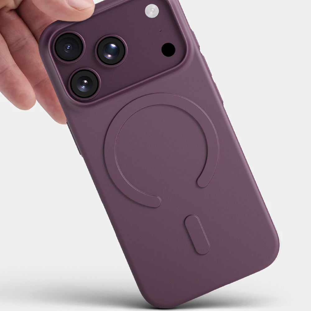 Apple iPhone 18 Pro Max Kılıf M-safe Şarj Özellikli Amazingthing Minimal Air Serisi Kapak Mor