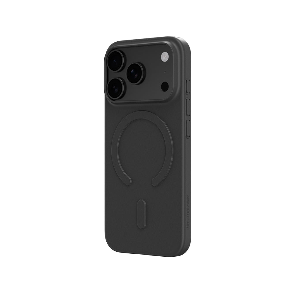 Apple iPhone 18 Pro Max Kılıf M-safe Şarj Özellikli Amazingthing Minimal Air Serisi Kapak Siyah