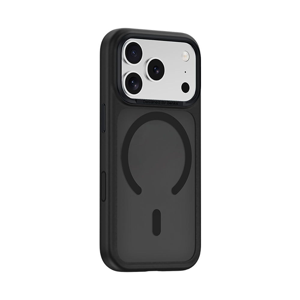 Apple iPhone 18 Pro Max Kılıf M-Safe Şarj Özellikli Benks Mist C-Magnet Yeni Seri Kapak Siyah