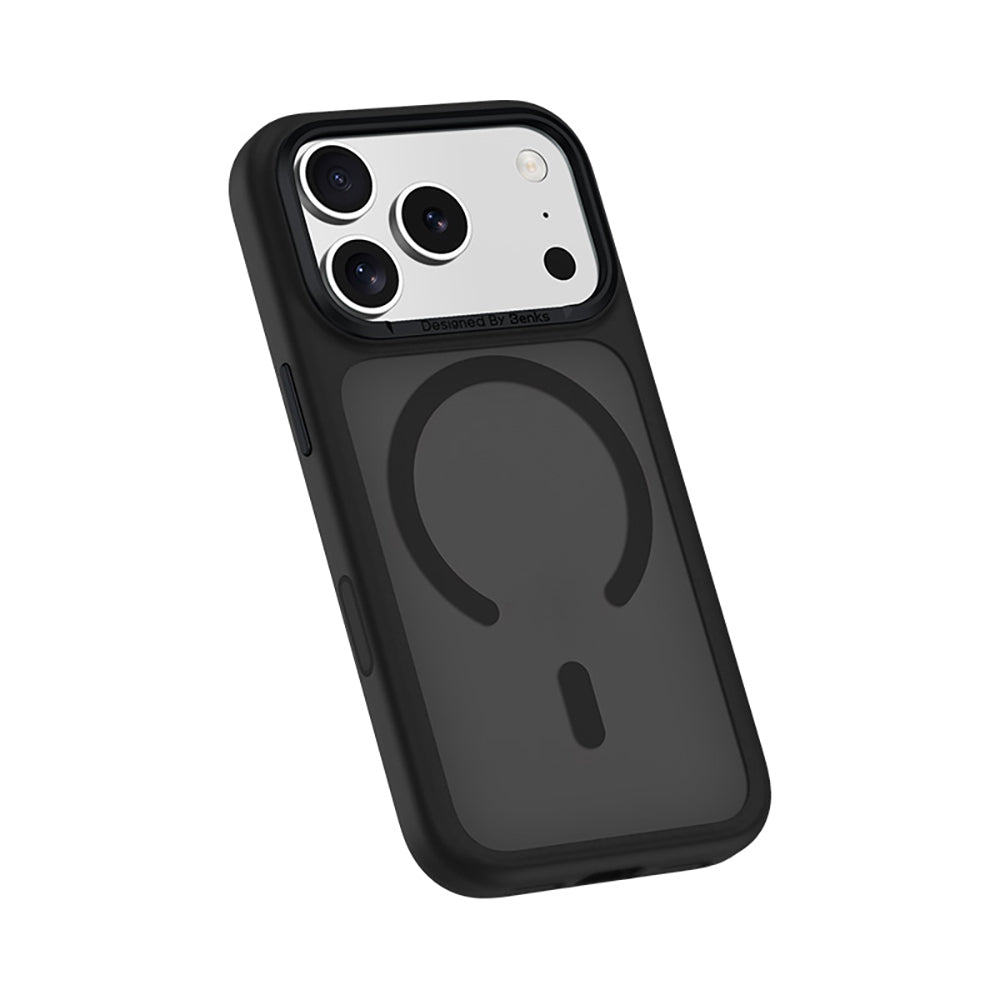 Apple iPhone 18 Pro Max Kılıf M-Safe Şarj Özellikli Benks Mist C-Magnet Yeni Seri Kapak Siyah