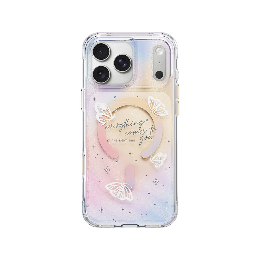 Apple iPhone 18 Pro Max Kılıf M-safe Şarj Özellikli Coehl Ellie Serisi Kapak Pembe