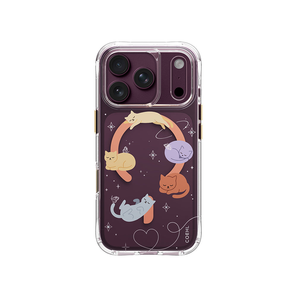 Apple iPhone 18 Pro Max Kılıf M-safe Şarj Özellikli Coehl Elysia Serisi Kapak Şeffaf