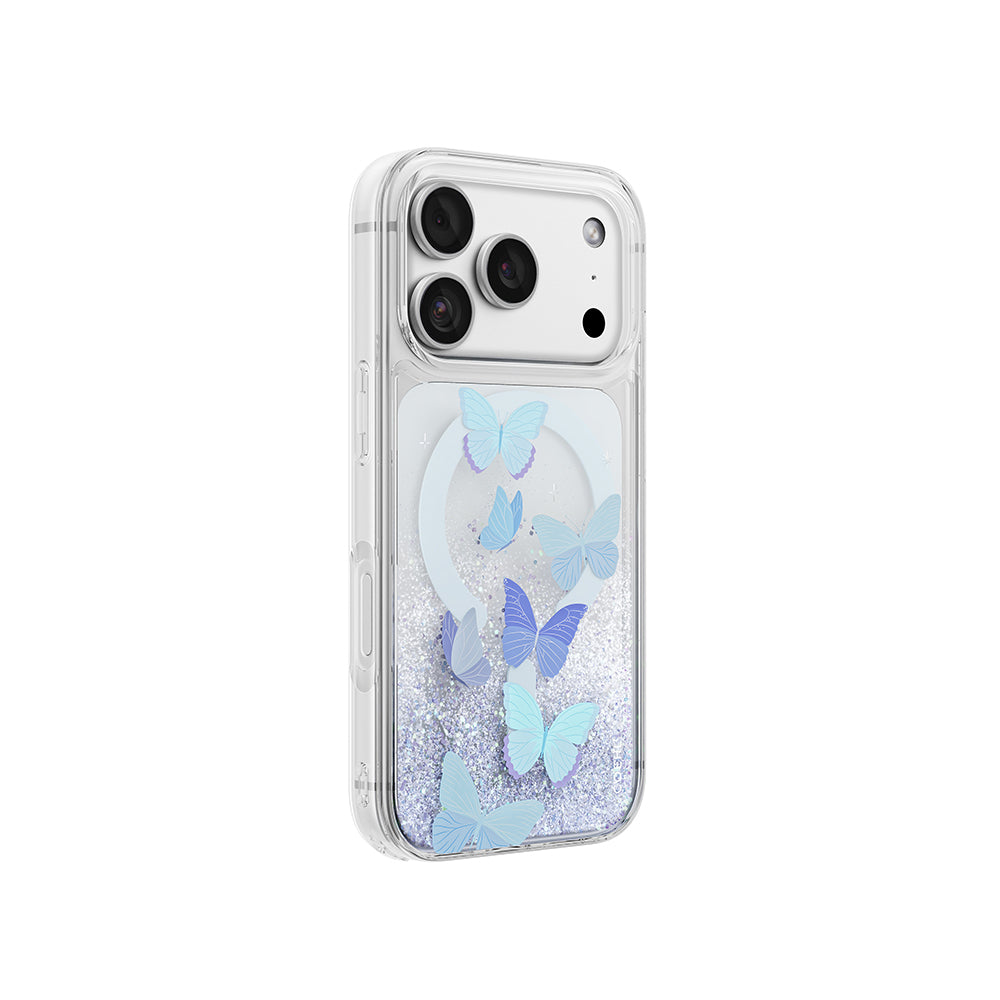 Apple iPhone 18 Pro Max Kılıf M-safe Şarj Özellikli Coehl Waterfall Aria Kapak Mavi