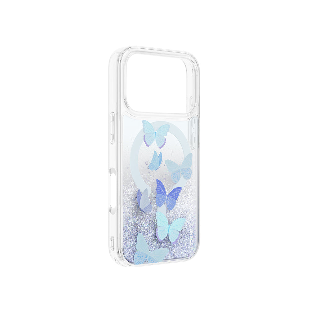 Apple iPhone 18 Pro Max Kılıf M-safe Şarj Özellikli Coehl Waterfall Aria Kapak Mavi