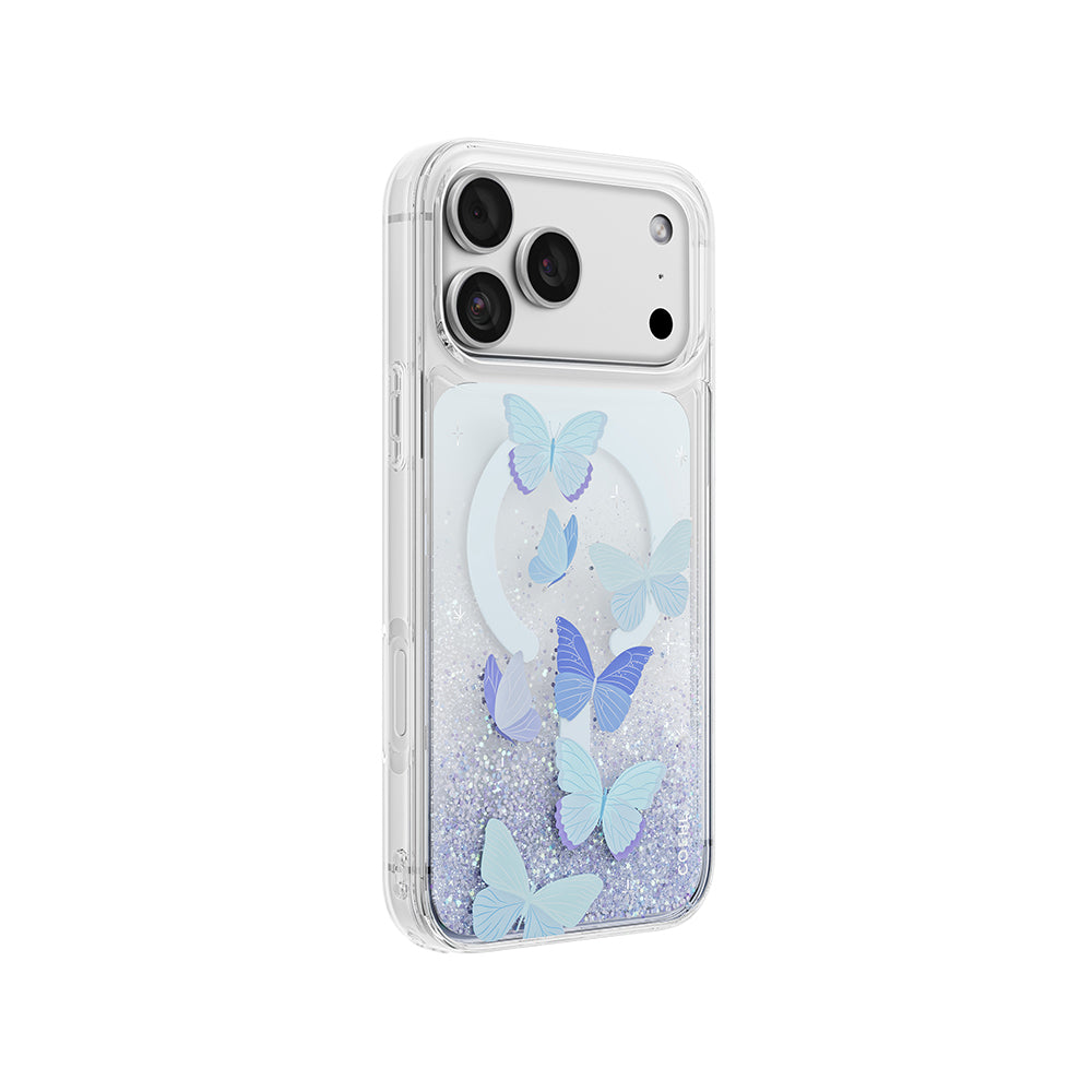 Apple iPhone 18 Pro Max Kılıf M-safe Şarj Özellikli Coehl Waterfall Aria Kapak Mavi