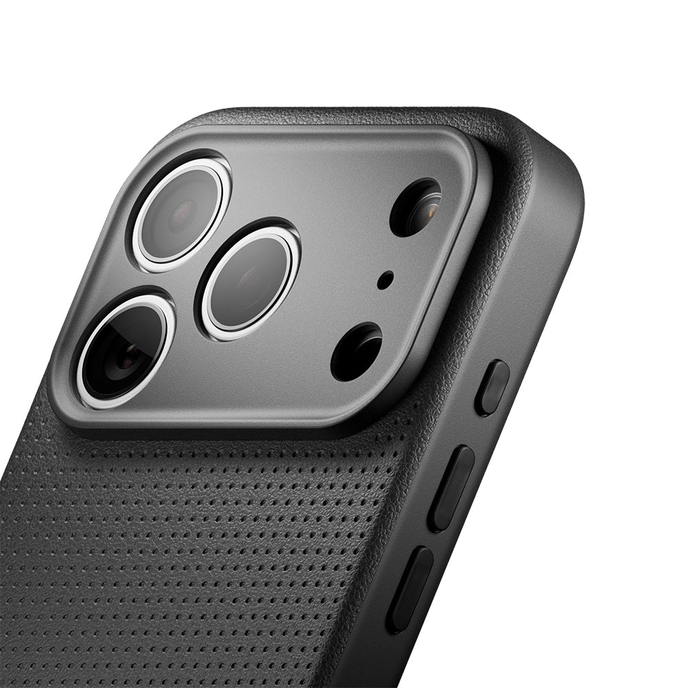 Apple iPhone 18 Pro Max Kılıf M-safe Şarj Özellikli Deri Dokulu Native Union 2025 Active Serisi Kapak Siyah