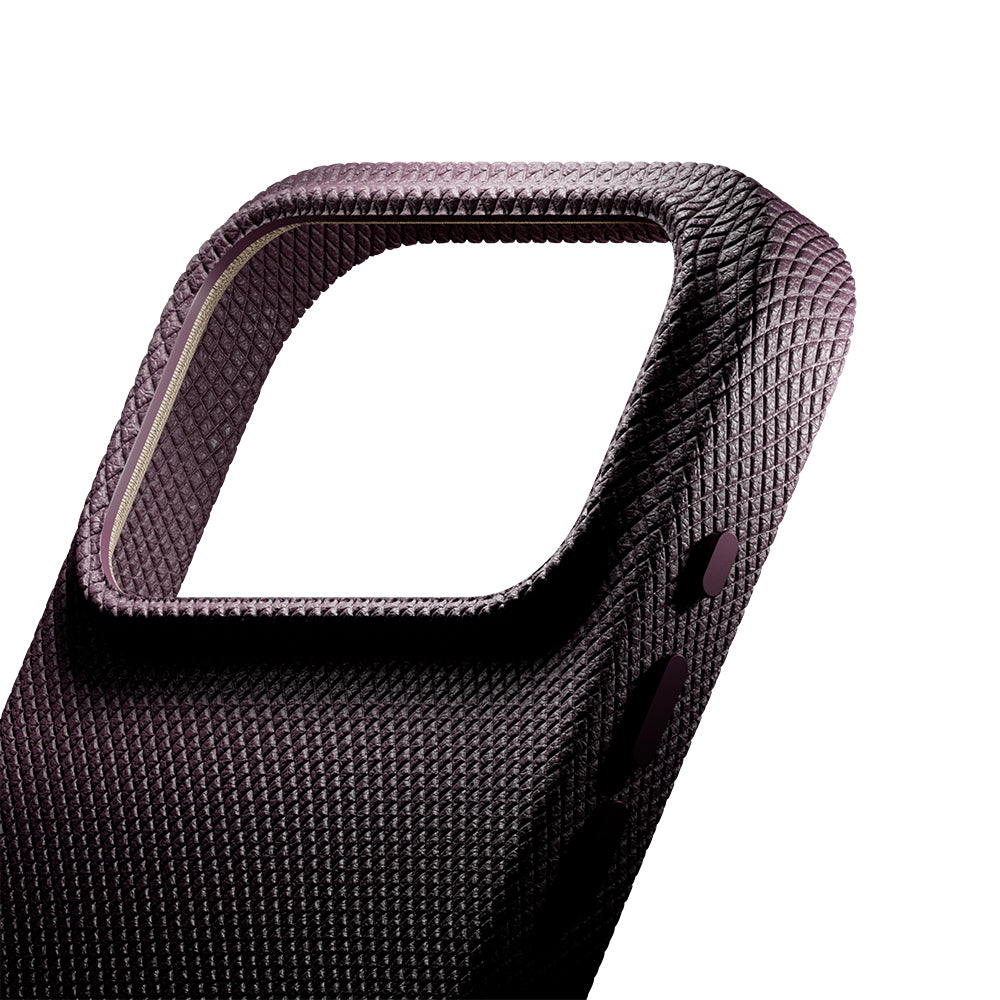 Apple iPhone 18 Pro Max Kılıf M-safe Şarj Özellikli Deri Dokulu Native Union RE Classic Serisi Kapak Bordo