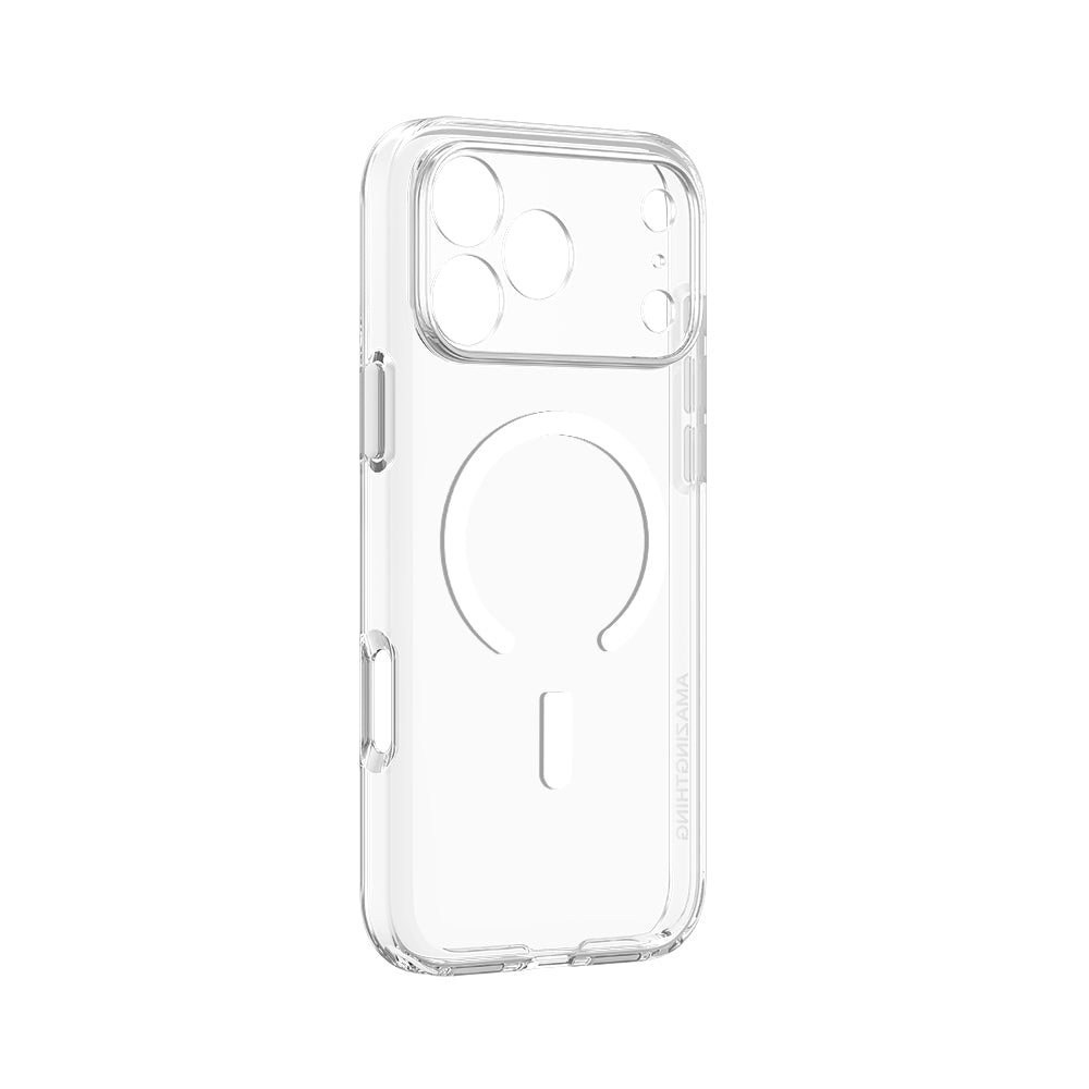 Apple iPhone 18 Pro Max Kılıf M-safe Şarj Özellikli Kamera Korumalı Amazingthing Minimal Lens Serisi Kapak Şeffaf